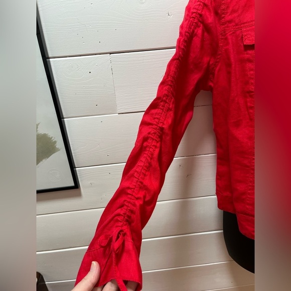 SANDWICH red linen jacket size 44 - Picture 8 of 12